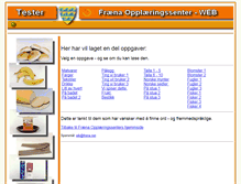 Tablet Screenshot of oppgaver.fropp.no
